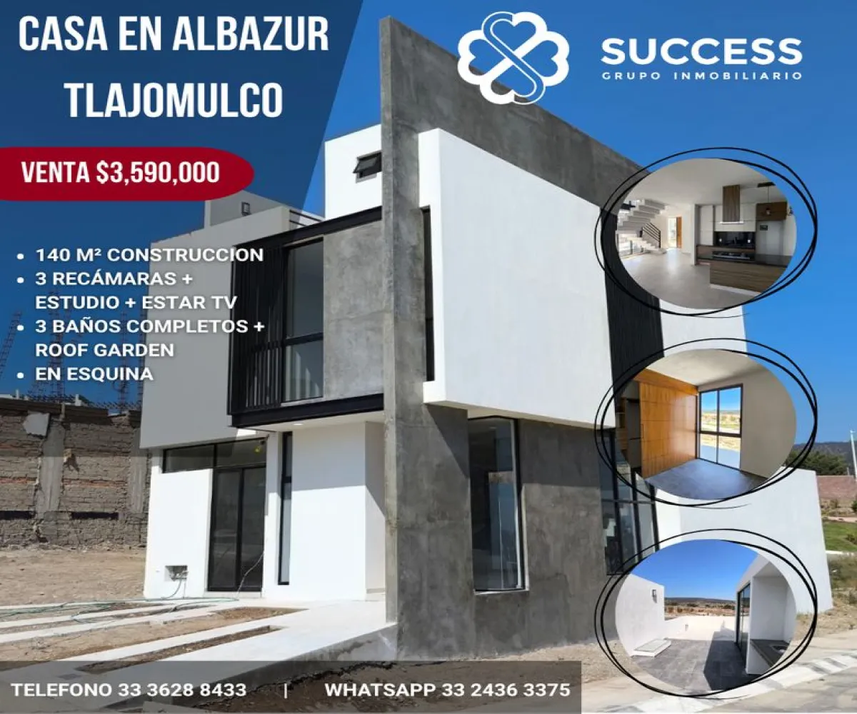 Casa En Venta,Albazur,Albazur |, Tlajomulco de Zúñiga, Jalisco 45640, 3 Habitaciones,3 Baños,Albazur,1,pGgyBft