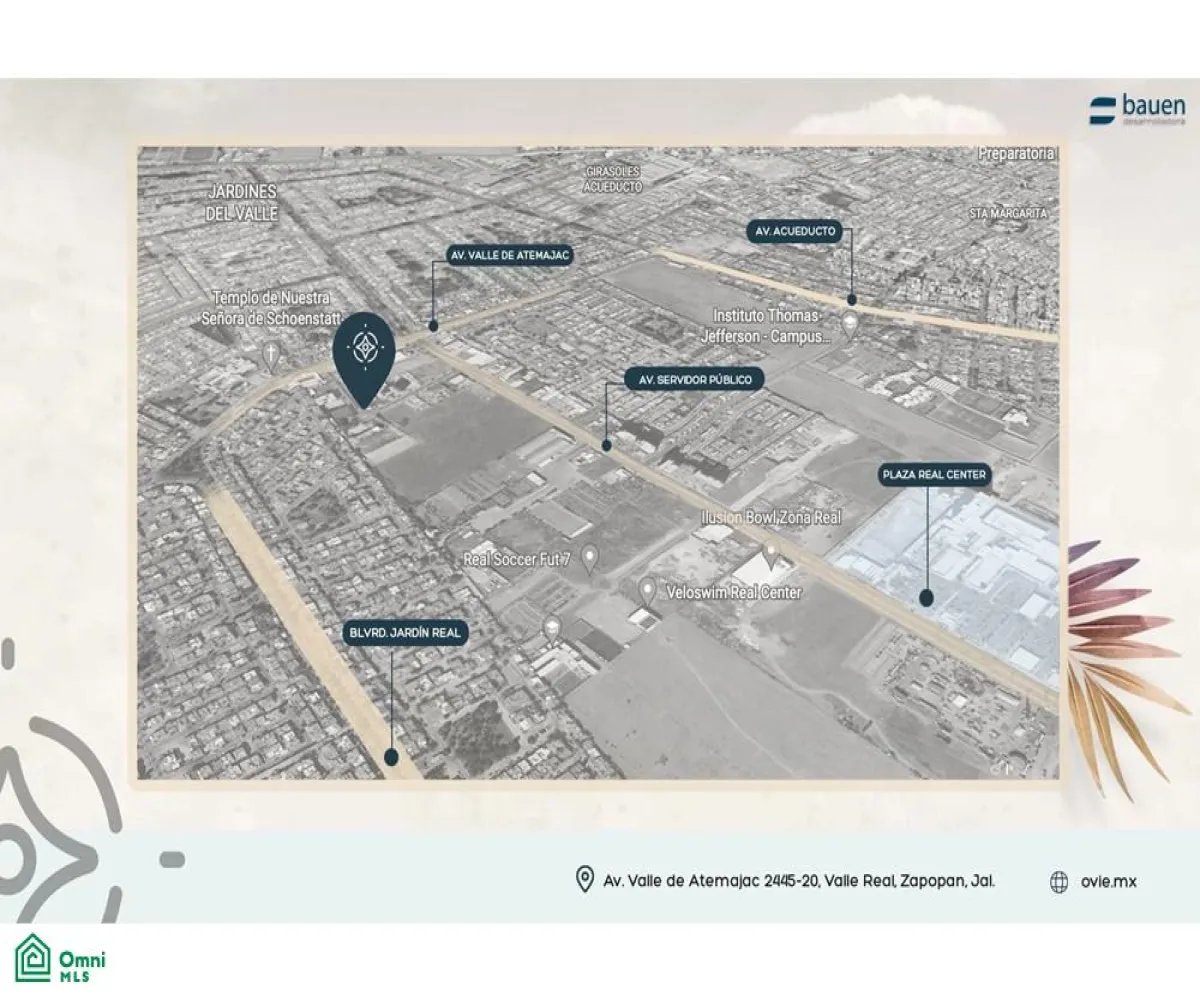 Departamento En Venta,Valle Real,Av. Valle de atemajac 2445-20, Zapopan, Jalisco 45138, 2 Habitaciones,2 Baños,Av. Valle de atemajac,MX23429081