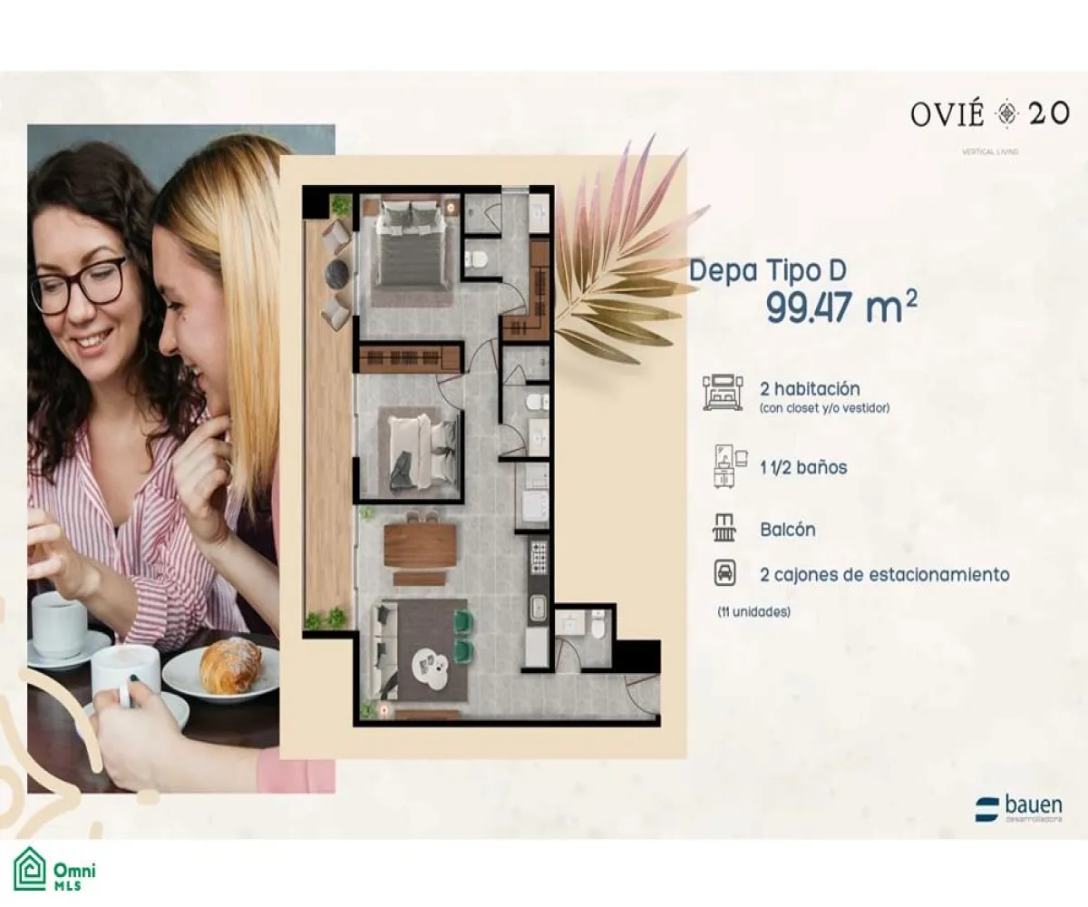 Departamento En Venta,Valle Real,Av. Valle de atemajac 2445-20, Zapopan, Jalisco 45138, 2 Habitaciones,2 Baños,Av. Valle de atemajac,MX23429081