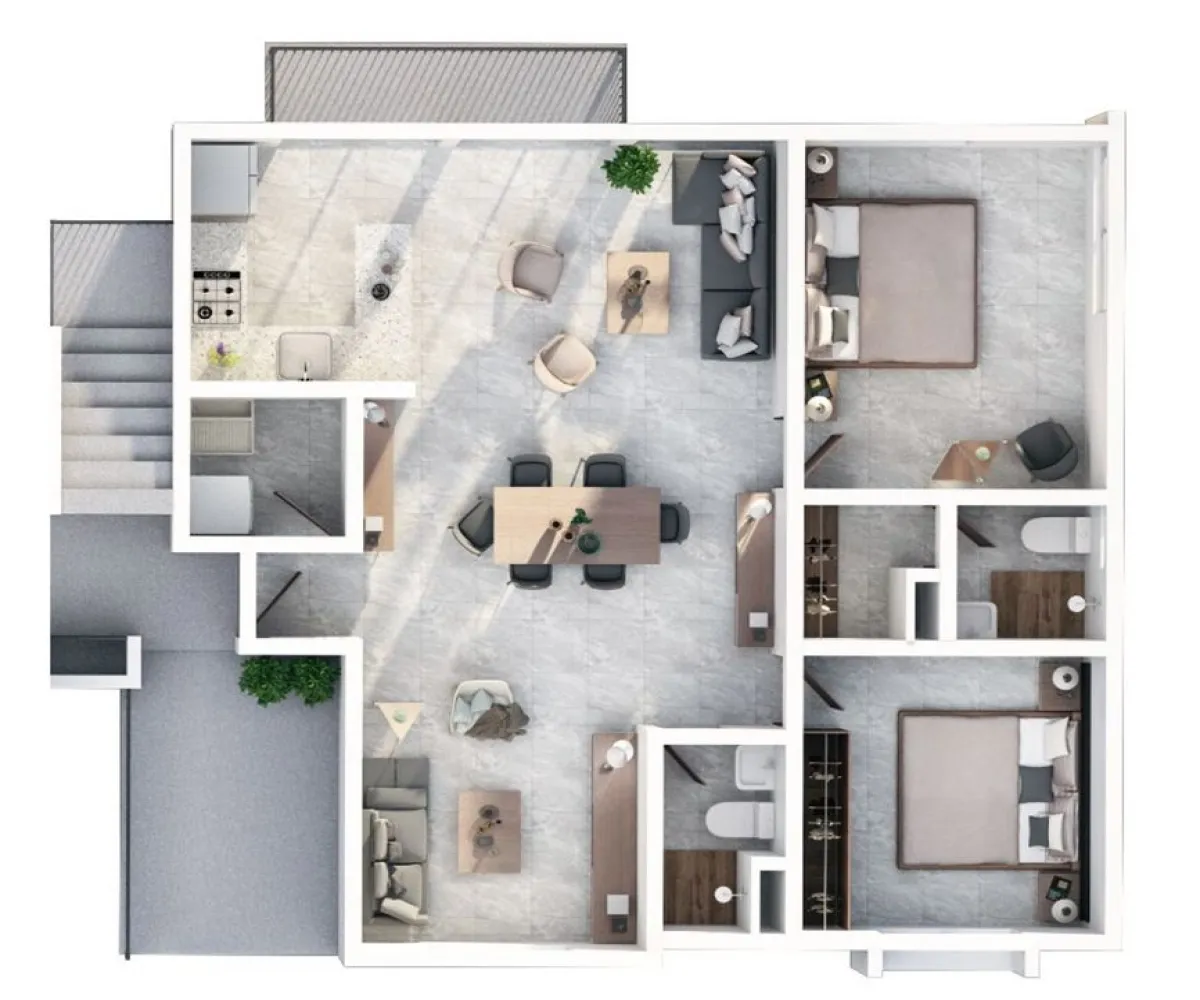 Departamento En PreVenta,Avenida Camino de los Parques 5204 COTO 11, Zapopan, Jalisco 45180, 2 Habitaciones,2 Baños,Avenida Camino de los Parques,1,peXNaRC