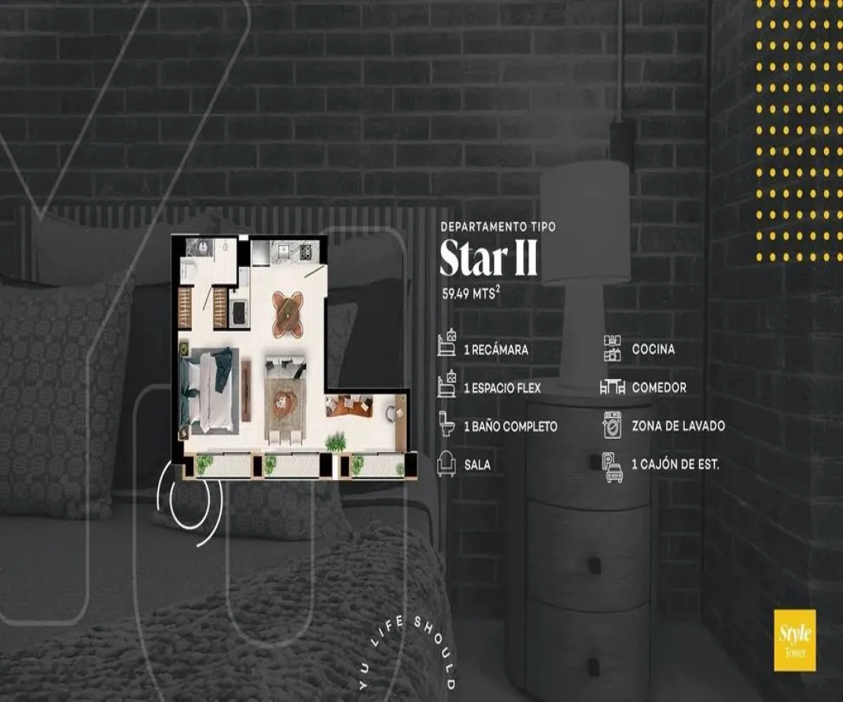 Departamento En Venta,Lomas del Country,Avenida Plan de San Luis 2058, Guadalajara, Jalisco 44610, 1 Cuarto,1 Baño,Avenida Plan de San Luis,1,p8t0qE6