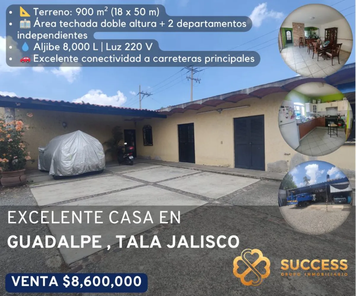 Casa En Venta,Guadalupe,GUADALUPE TALA |, Tala, Jalisco 45307, 4 Habitaciones,3 Baños,GUADALUPE TALA,1,pZPaIKz