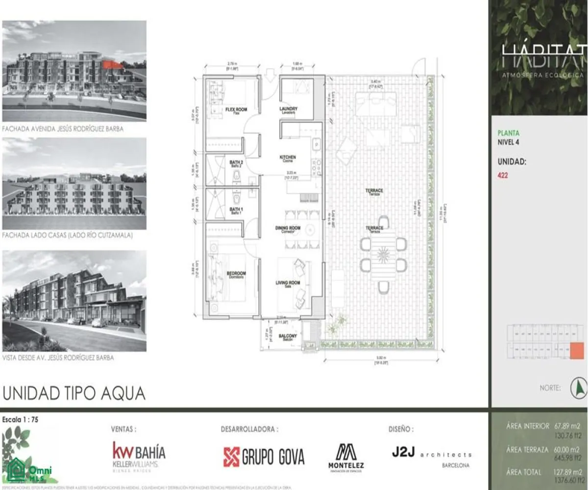 Departamento En Venta,Fraccionamiento Residencial Fluvial Vallarta,Avenida Jesús Rodríguez Barba 124, Puerto Vallarta, Jalisco 48312, 2 Habitaciones,2 Baños,Avenida Jesús Rodríguez Barba,MX25981633