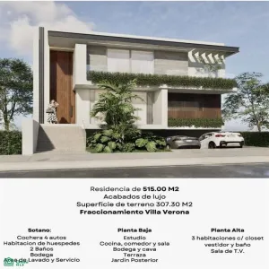 Casa En Venta,Virreyes Residencial,villa verona O-06, Zapopan, Jalisco 45150, 4 Habitaciones,6 Baños,villa verona,MX25983717