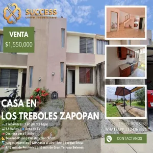 Casa En Venta,Los Treboles,LOS TREBOLES |, Jal., Jalisco 45200, 3 Habitaciones,1 Baño,LOS TREBOLES,1,pdDwu13