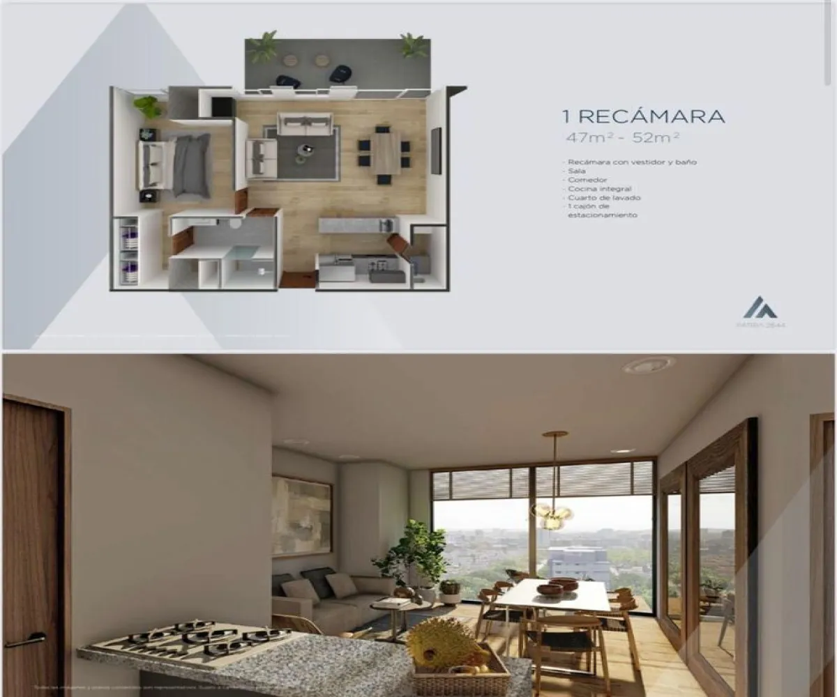 Departamento En Venta,Colomos Providencia,Avenida Patria 2644, Guadalajara, Jalisco 44660, 1 Cuarto,1 Baño,Avenida Patria,1,pCBeUYz