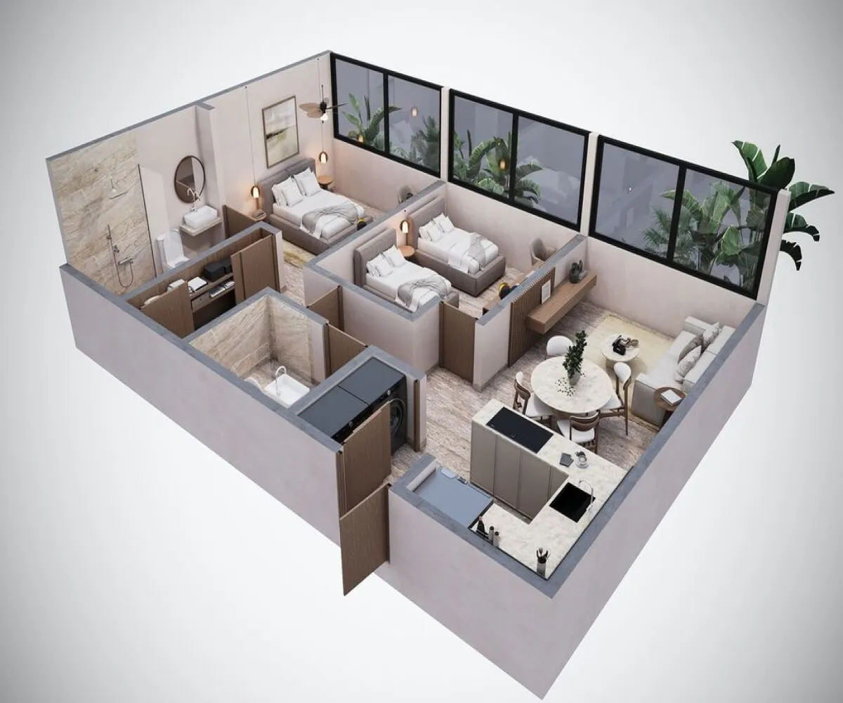 Departamento En Venta,Dzityá, Mérida,20 A esq. con 27 Y 29, S/N, Mérida, Yucatán 97302, 1 Cuarto,1 Baño,20 A esq. con 27 Y 29,2,pTo4z64