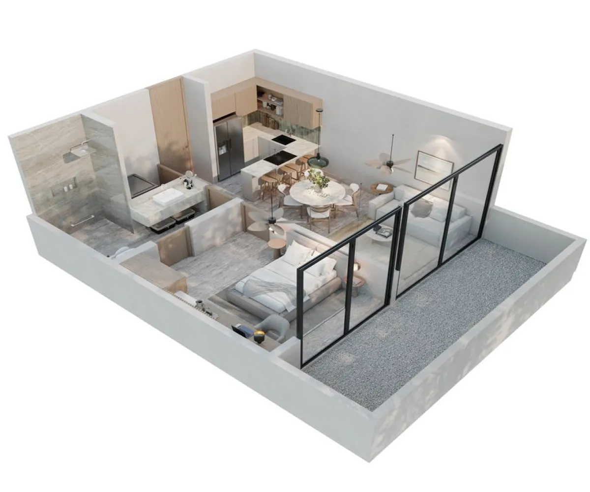 Departamento En Venta,Dzityá, Mérida,20 A esq. con 27 Y 29, S/N, Mérida, Yucatán 97302, 1 Cuarto,1 Baño,20 A esq. con 27 Y 29,2,pTo4z64