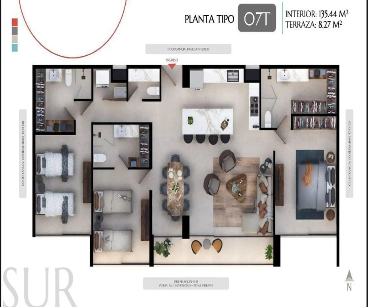 Departamento En Venta,Puerta Las Lomas,Avenida Universidad S/N 5, Zapopan, Jalisco 45110, 3 Habitaciones,3 Baños,Avenida Universidad,1,plaqvRT