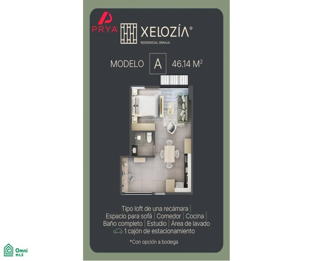 Departamento En Venta,Ciudad Granja,Calz. Circunvalacion Pte S/N, Zapopan, Jalisco 45010, 1 Cuarto,1 Baño,Calz. Circunvalacion Pte,MX25955582