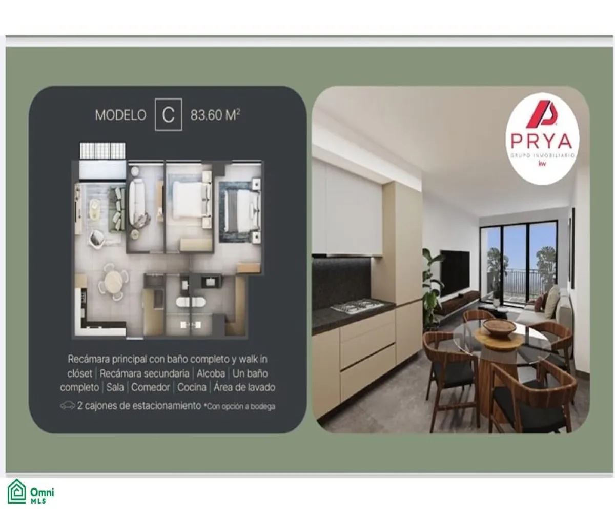 Departamento En Venta,Ciudad Granja,Calz. Circunvalacion Pte S/N, Zapopan, Jalisco 45010, 2 Habitaciones,2 Baños,Calz. Circunvalacion Pte,MX251021133