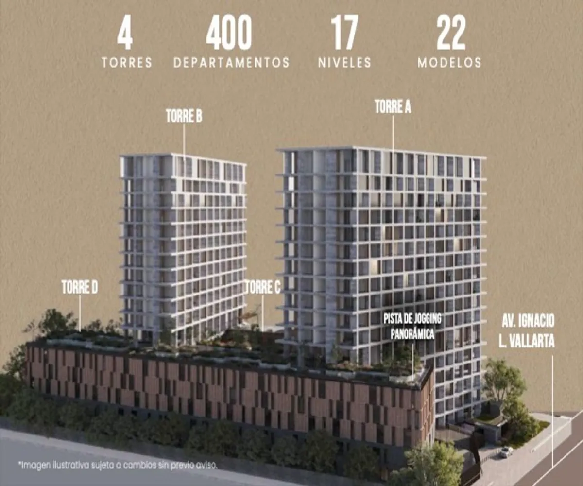 Departamento En Venta,Granja,Avenida Ignacio L Vallarta 6387, Zapopan, Jalisco 45010, 2 Habitaciones,2 Baños,Avenida Ignacio L Vallarta,1,pimyTWK