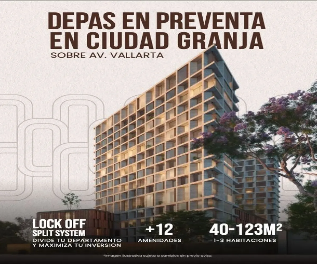 Departamento En Venta,Granja,Avenida Ignacio L Vallarta 6387, Zapopan, Jalisco 45010, 2 Habitaciones,2 Baños,Avenida Ignacio L Vallarta,1,pimyTWK