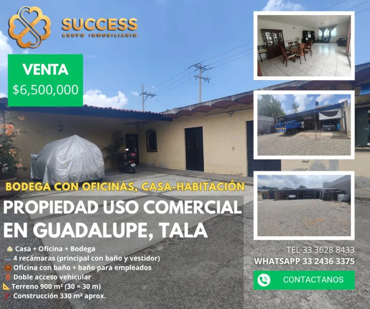 Bodega En Venta,Guadalupe,GUADALUPE TALA |, Jal., Jalisco 45307,2 Baños,GUADALUPE TALA,1,pzx0ryq