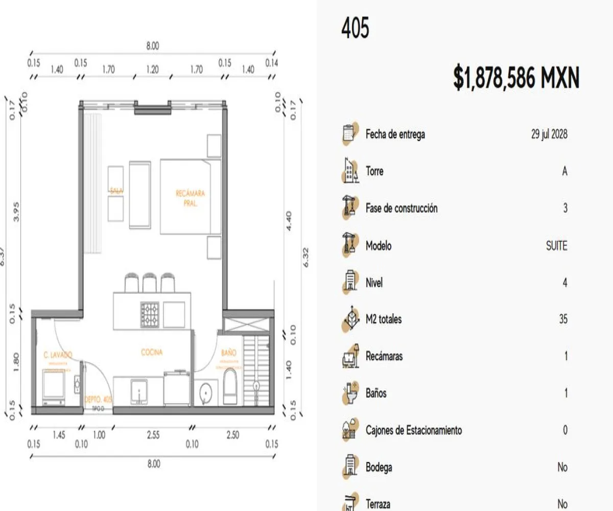 Departamento En Venta,Zapopan Centro,Avenida José Parres Arias 175, Zapopan, Jalisco 45160, 1 Cuarto,1 Baño,Avenida José Parres Arias,1,pnE5U66