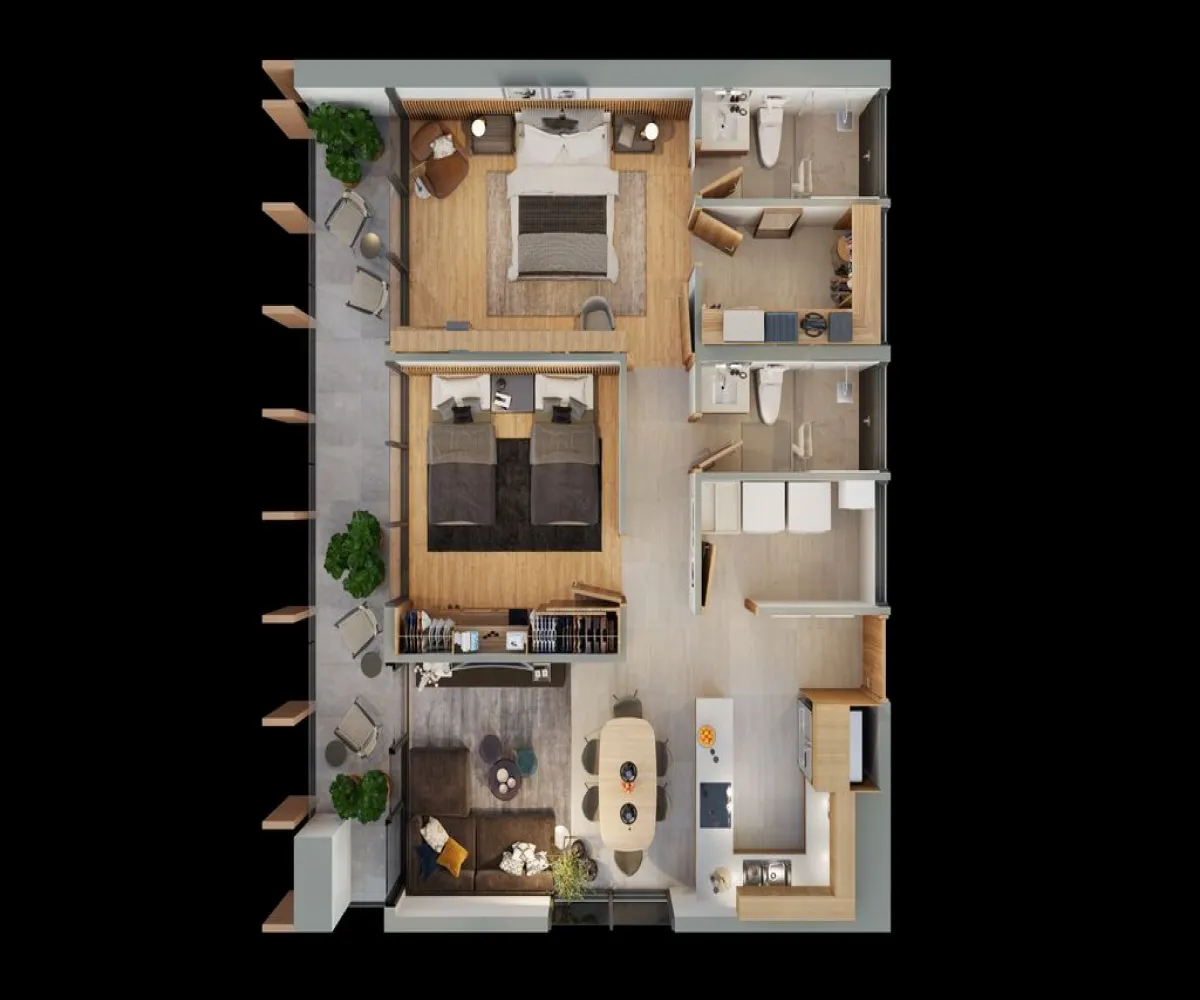 Departamento En Venta,Arcos de Guadalupe,Avenida Piotr Ilich Tchaikovski S/N, Zapopan, Jalisco 45037, 2 Habitaciones,2 Baños,Avenida Piotr Ilich Tchaikovski,1,pOjTjor