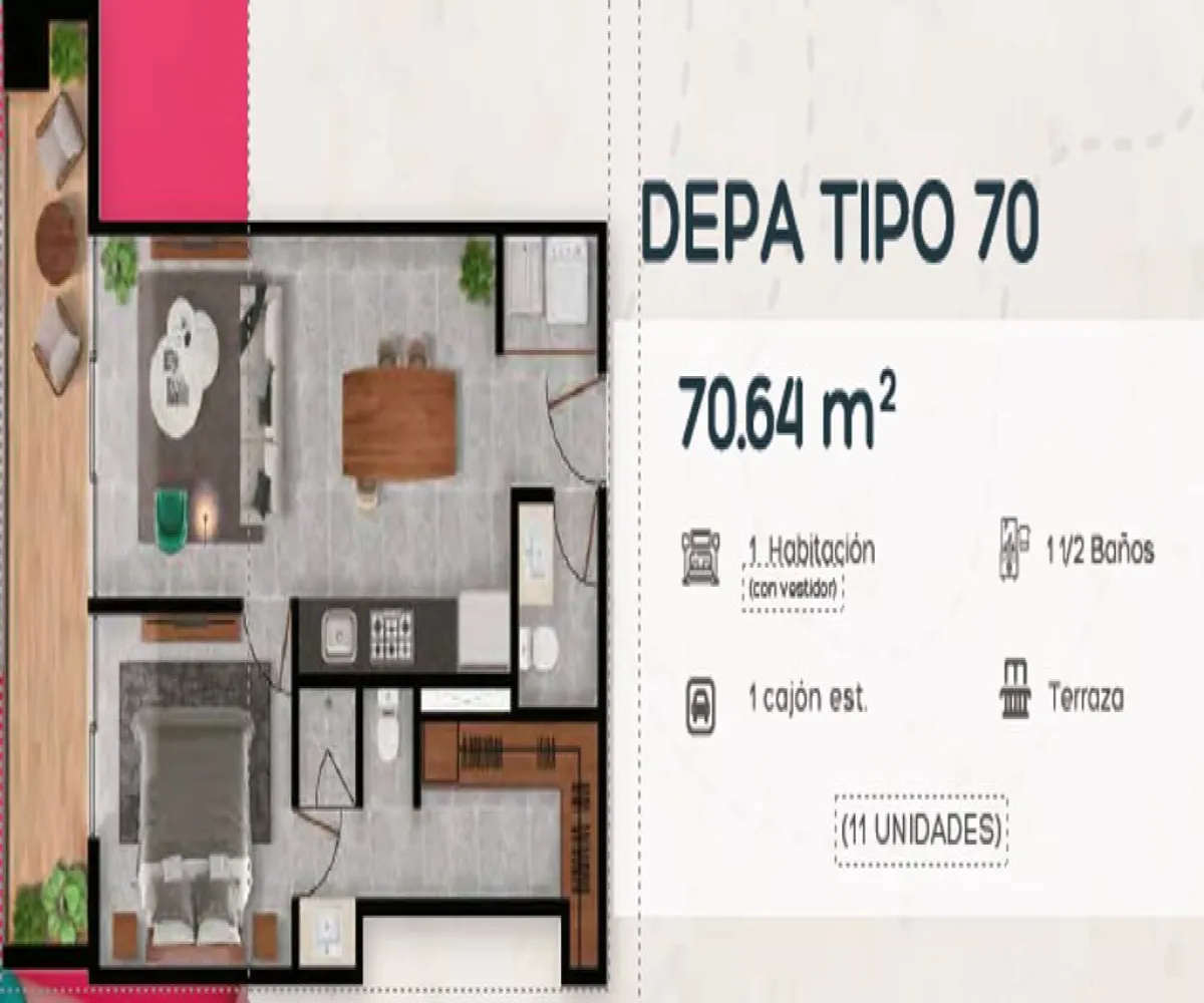 Departamento En Venta,Jardín Real,Avenida Valle de Atemajac 2045, Zapopan, Jalisco 45136, 1 Cuarto,1 Baño,Avenida Valle de Atemajac,1,pc0PKLv
