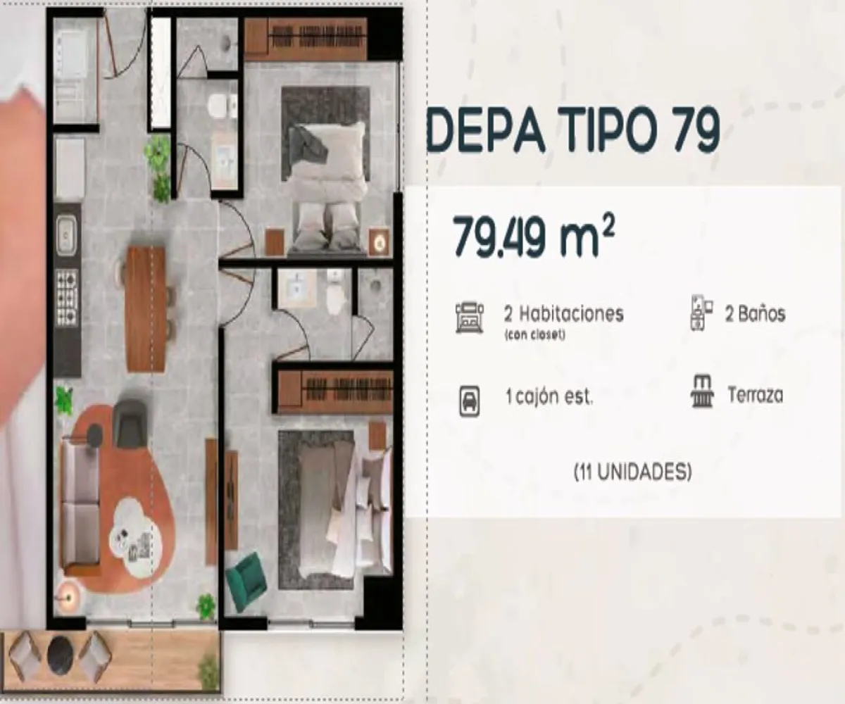 Departamento En Venta,Jardín Real,Avenida Valle de Atemajac 2045, Zapopan, Jalisco 45136, 2 Habitaciones,2 Baños,Avenida Valle de Atemajac,1,pyBAcE4