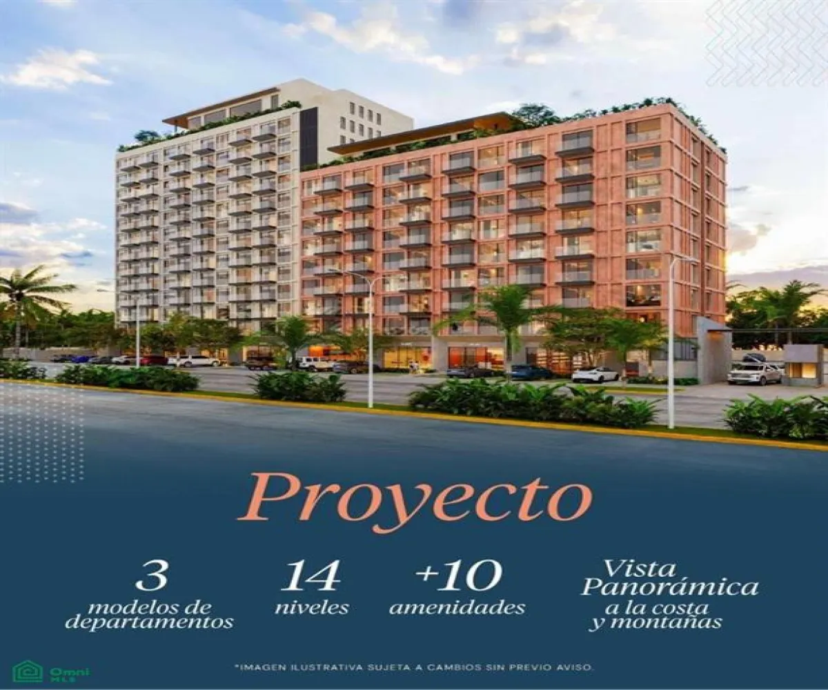 Departamento En Venta,Residencial Fluvial Vallarta,61.The Light H0use VENTURE 516, Puerto Vallarta, Jalisco 48312, 2 Habitaciones,2 Baños,61.The Light H0use,3,MX251041105