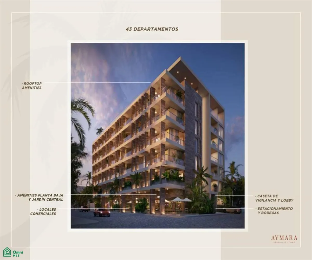 Departamento En Venta,Versalles,50.AMARA 207, Puerto Vallarta, Jalisco 48310, 1 Cuarto,1 Baño,50.AMARA,MX251042242