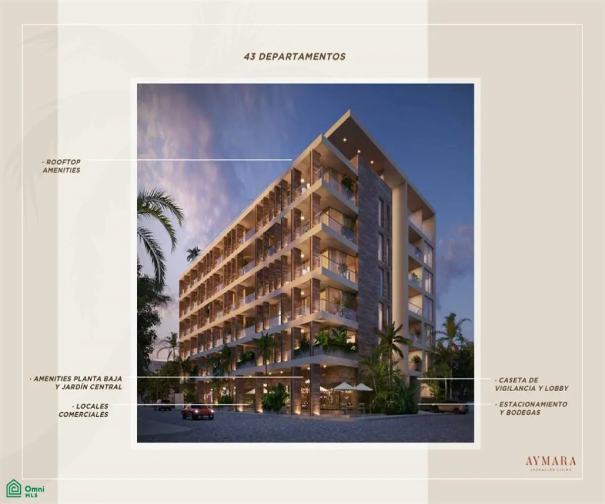 Departamento En Venta,Versalles,52.AMARA 201, Puerto Vallarta, Jalisco 48310, 3 Habitaciones,3 Baños,52.AMARA,MX251042344