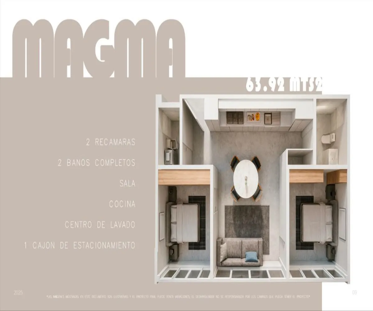 Departamento En Venta,Colli Urbano,Calle Volcán Popocatépetl 6219, Zapopan, Jalisco 45070, 2 Habitaciones,2 Baños,Calle Volcán Popocatépetl,1,pKIMcvC