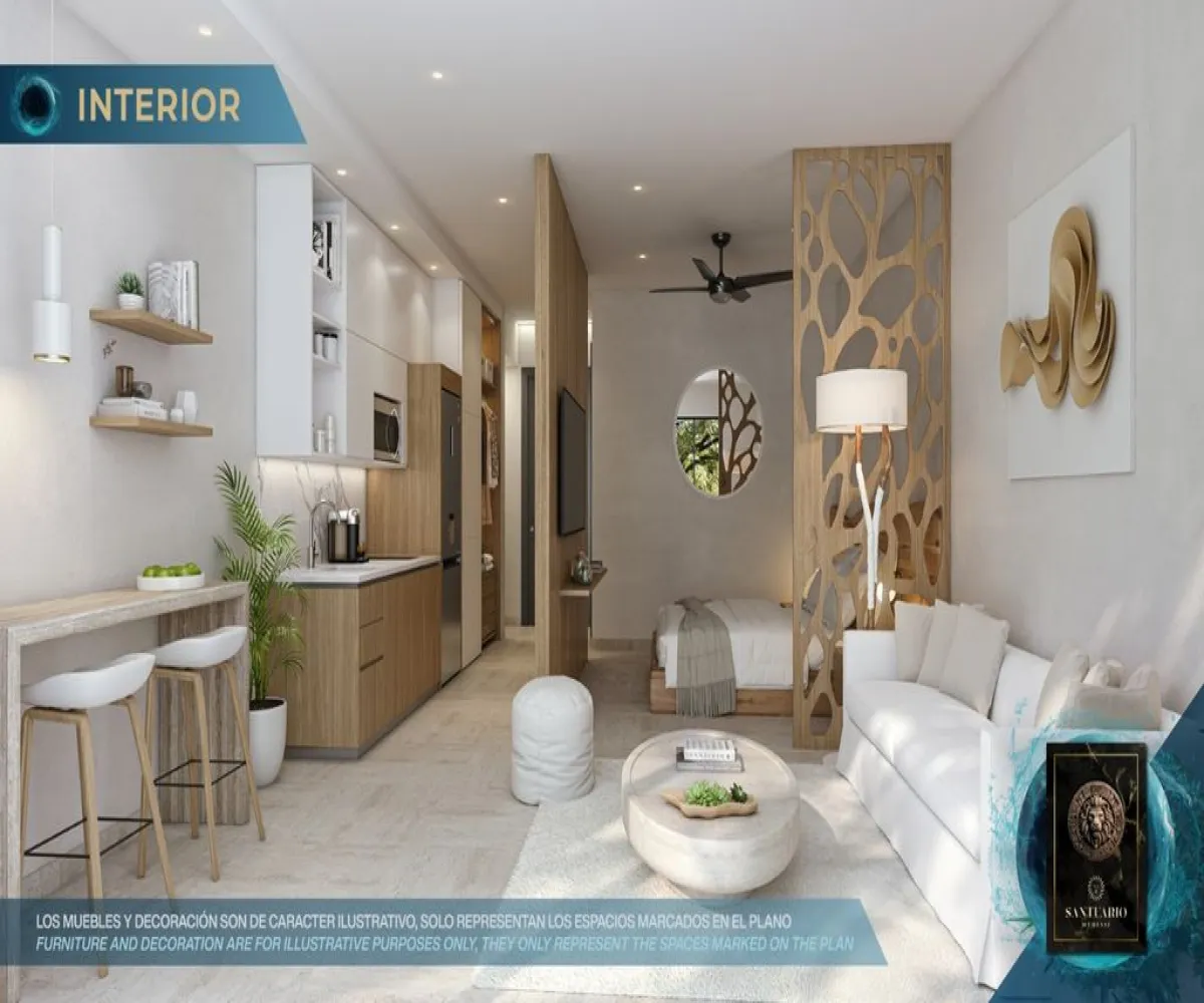 Departamento En Venta,Centro,Carretera Cancún - Tulum 13, Solidaridad, Quintana Roo 77712, 1 Cuarto,1 Baño,Carretera Cancún - Tulum,1,pJYzobS