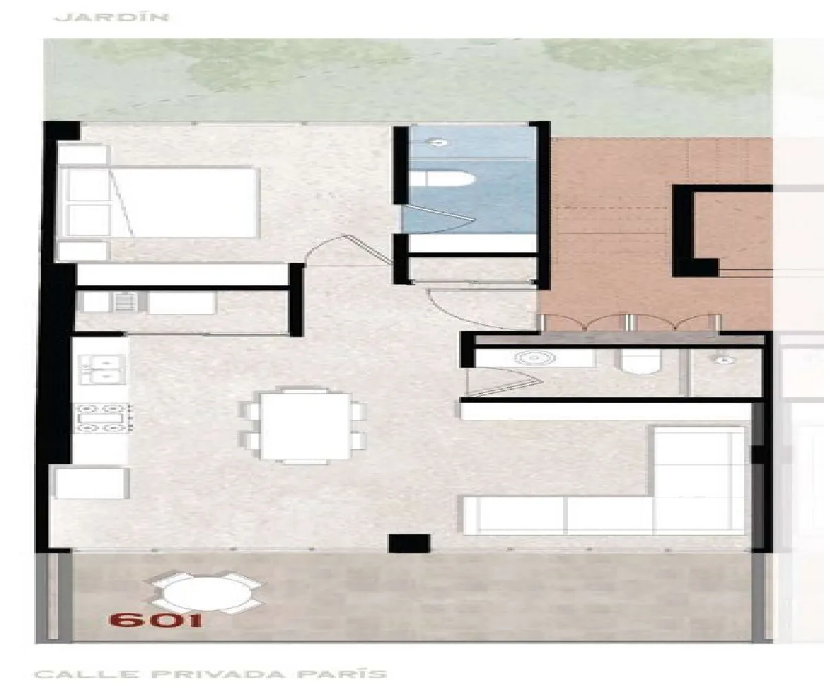 Departamento En Venta,Arcos Vallarta,Calle París 2472 601, Guadalajara, Jalisco 44130, 1 Cuarto,1 Baño,Calle París,1,p126Wtd