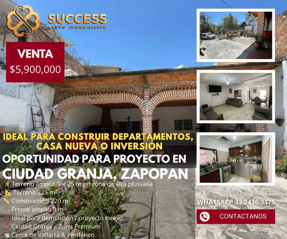 Casa En Venta,Granja,CIUDAD GRANJA |, Zapopan, Jalisco 45010, 2 Habitaciones,1 Baño,CIUDAD GRANJA ,1,pglQbf7