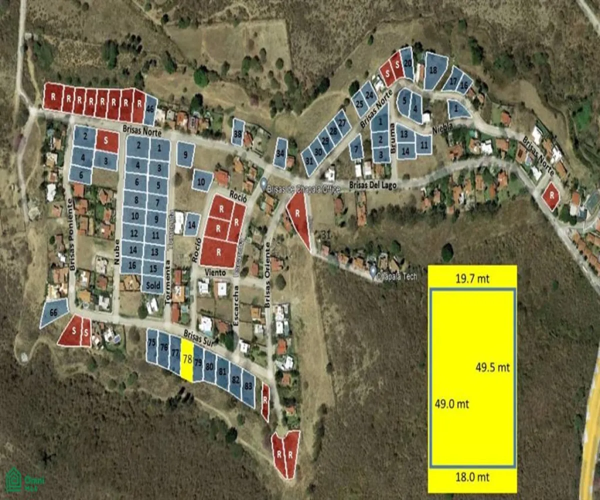 Terreno En Venta,Brisas de Chapala,Brisas del Sur Lote 78 MZ 11, Chapala, Jalisco 45901,Brisas del Sur,MX251055597