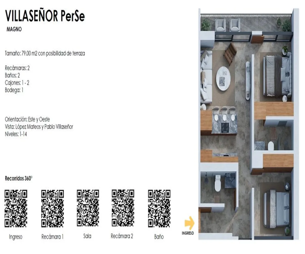 Departamento En Venta,Arcos Vallarta,Calle Pablo Villaseñor 131 304, Guadalajara, Jalisco 44130, 2 Habitaciones,2 Baños,Calle Pablo Villaseñor,1,pRgnx0A