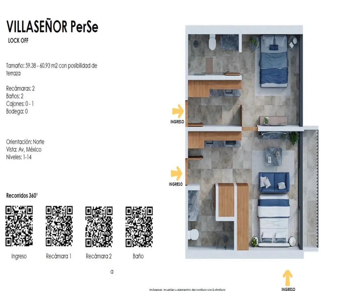 Departamento En Venta,Arcos Vallarta,Calle Pablo Villaseñor 131 1107, Guadalajara, Jalisco 44130, 2 Habitaciones,2 Baños,Calle Pablo Villaseñor,1,pvBfDTv
