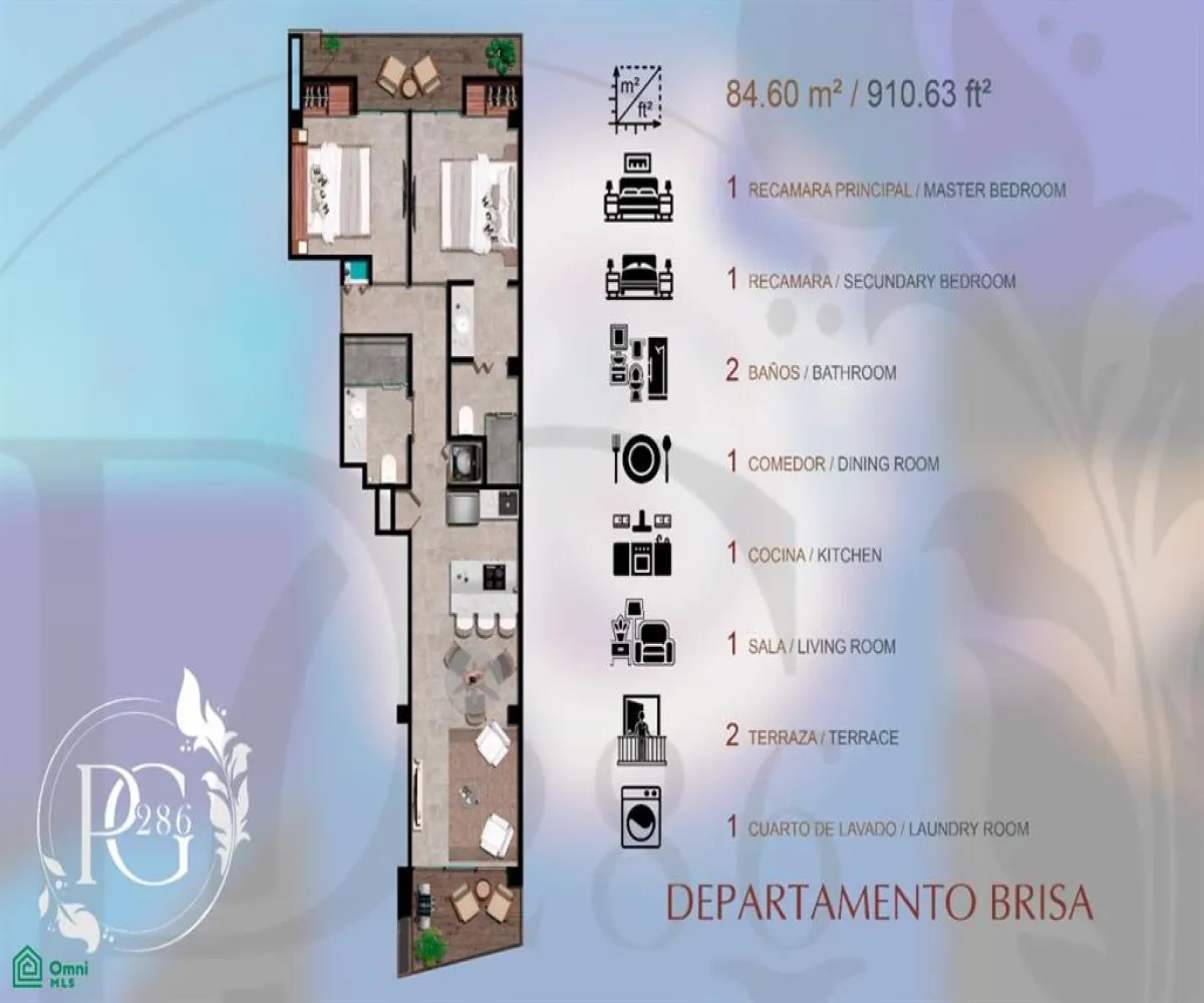 Departamento En Venta,5 de Diciembre,Paraguay 1224, Puerto Vallarta, Jalisco 48350, 2 Habitaciones,2 Baños,Paraguay,3,MX251060643