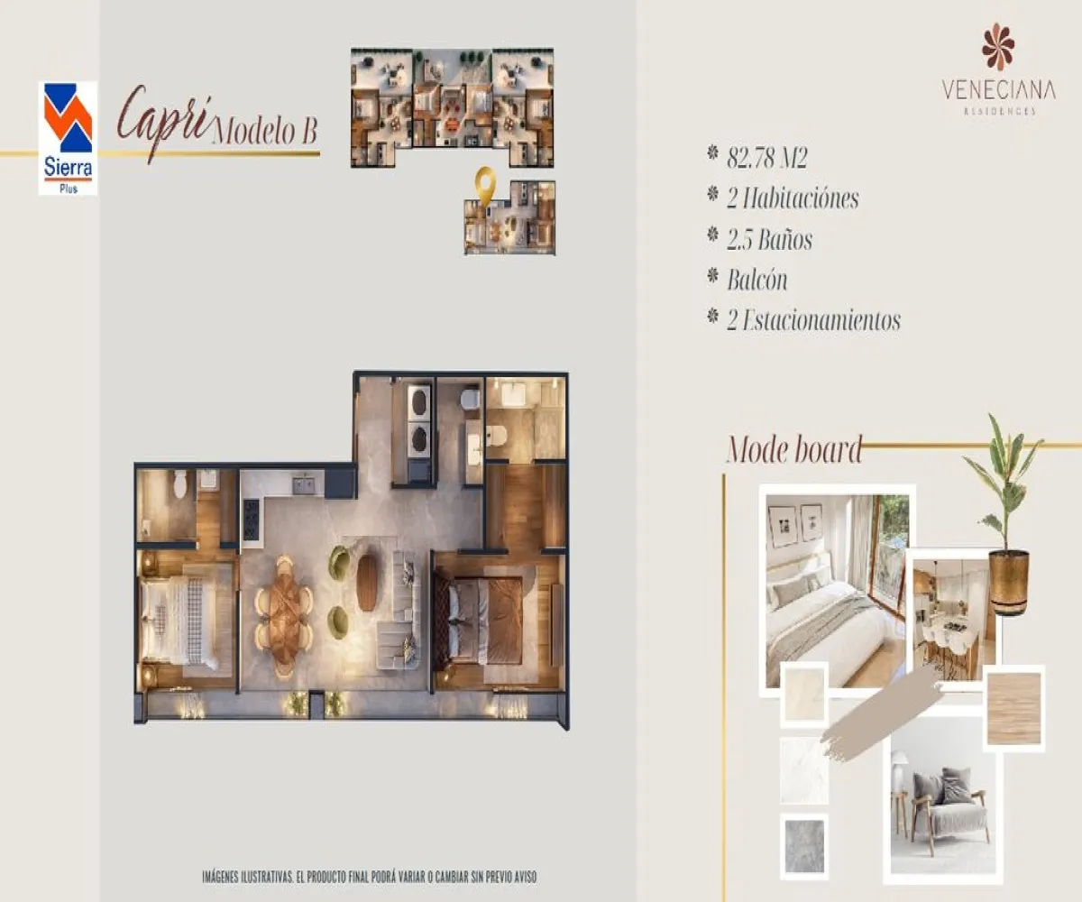 Departamento En Venta,Italia Providencia,Venecia 2520, Guadalajara, Jalisco 44648, 2 Habitaciones,2 Baños,Venecia,1,pLjywQ7