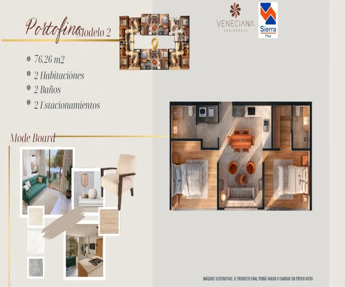 Departamento En Venta,Italia Providencia,Venecia 2520, Guadalajara, Jalisco 44648, 2 Habitaciones,2 Baños,Venecia,1,pLjywQ7