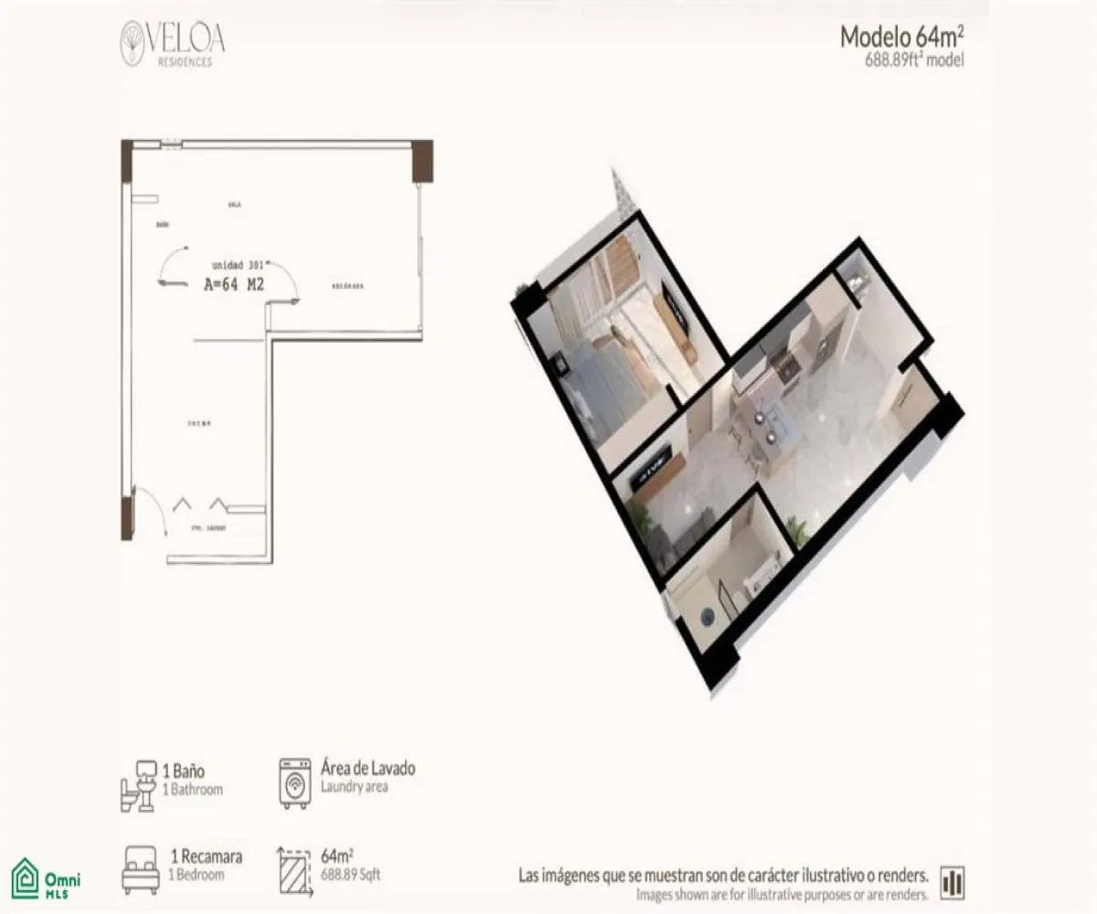 Departamento En Venta,Emiliano Zapata,VEL 1 Bedroom Condo Zona Romantica Unit 306, Puerto Vallarta, Jalisco 48380, 1 Cuarto,1 Baño,VEL 1 Bedroom Condo Zona Romantica,3,MX251062857