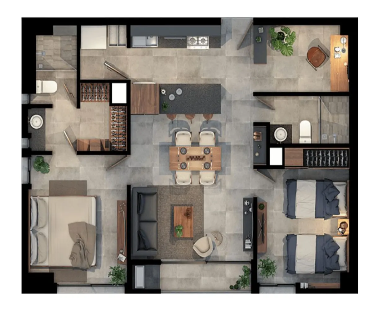 Departamento En Venta,Jardines Universidad,Avenida Naciones Unidas 7879 204A, Zapopan, Jalisco 45110, 2 Habitaciones,2 Baños,Avenida Naciones Unidas,1,py70Cn2