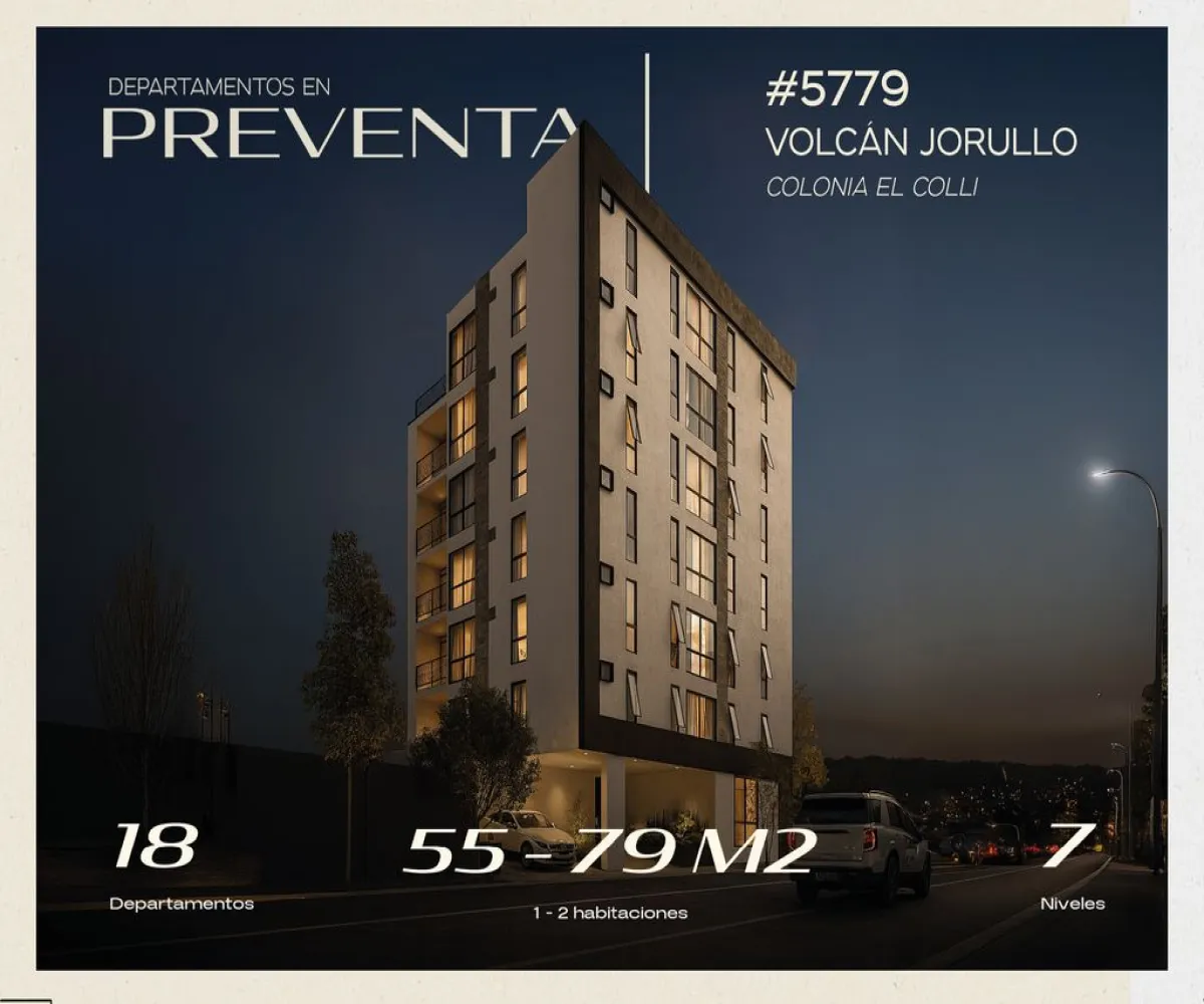 Departamento En Venta,El Colli ,Calle Volcán Jorullo 5779, Zapopan, Jalisco 45070, 1 Cuarto,1 Baño,Calle Volcán Jorullo,1,pM0c4l6