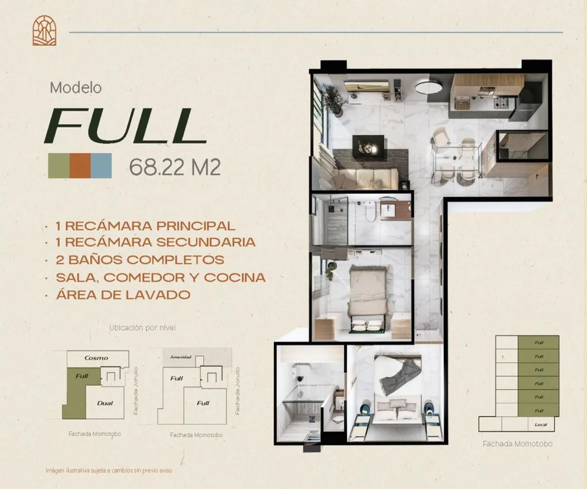 Departamento En Venta,El Colli ,Calle Volcán Jorullo 5779, Zapopan, Jalisco 45070, 1 Cuarto,1 Baño,Calle Volcán Jorullo,1,pM0c4l6