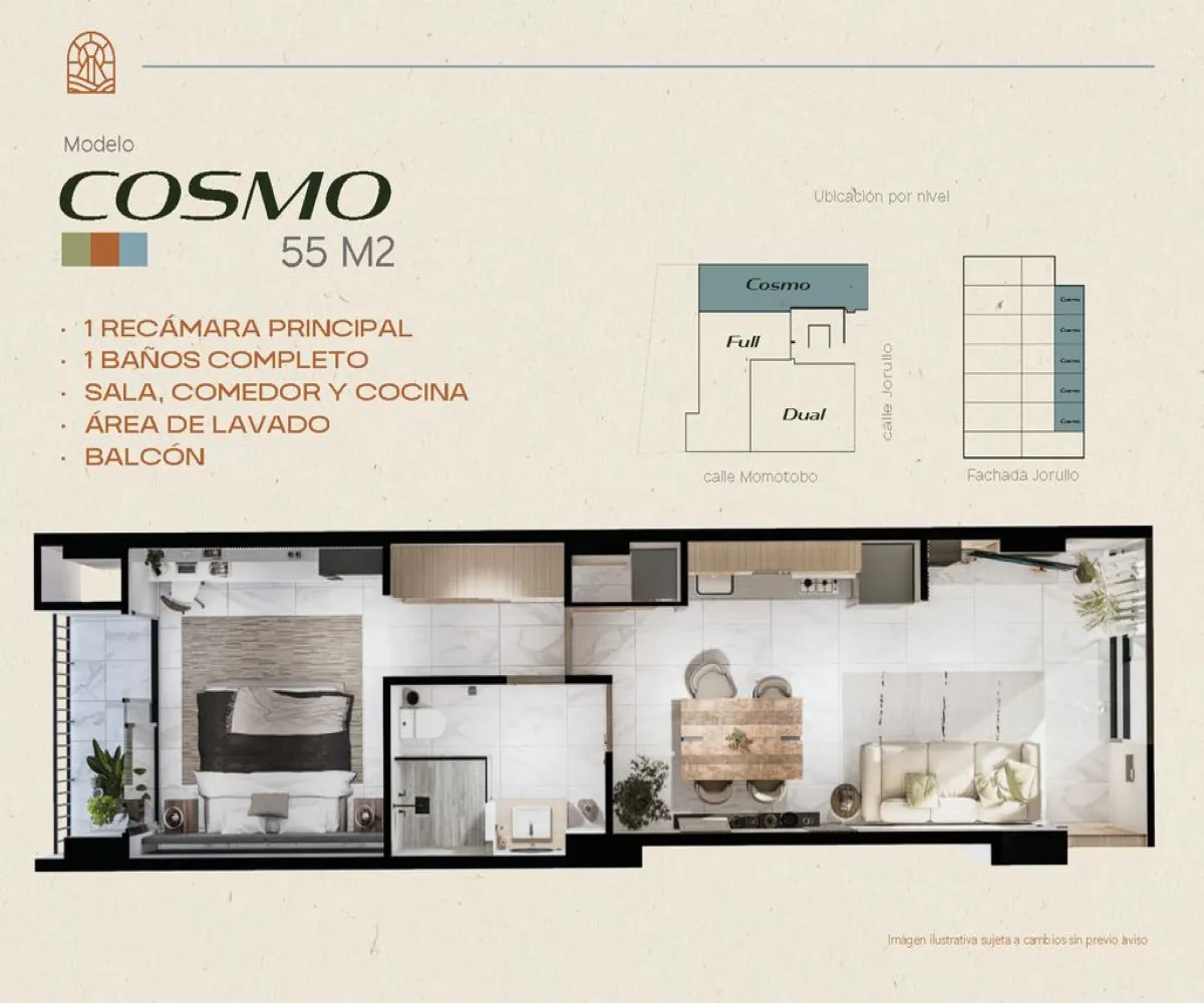 Departamento En Venta,El Colli ,Calle Volcán Jorullo 5779, Zapopan, Jalisco 45070, 1 Cuarto,1 Baño,Calle Volcán Jorullo,1,pM0c4l6