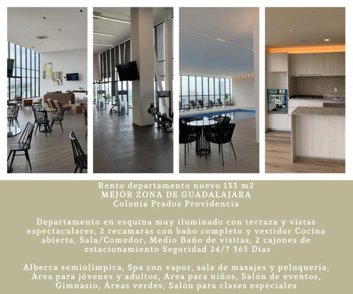 Departamento En Renta,Monraz,Juan Palomar y Arias 765 303-C, Guadalajara, Jalisco 44670, 2 Habitaciones,2 Baños,Juan Palomar y Arias,1,p2hW8LL