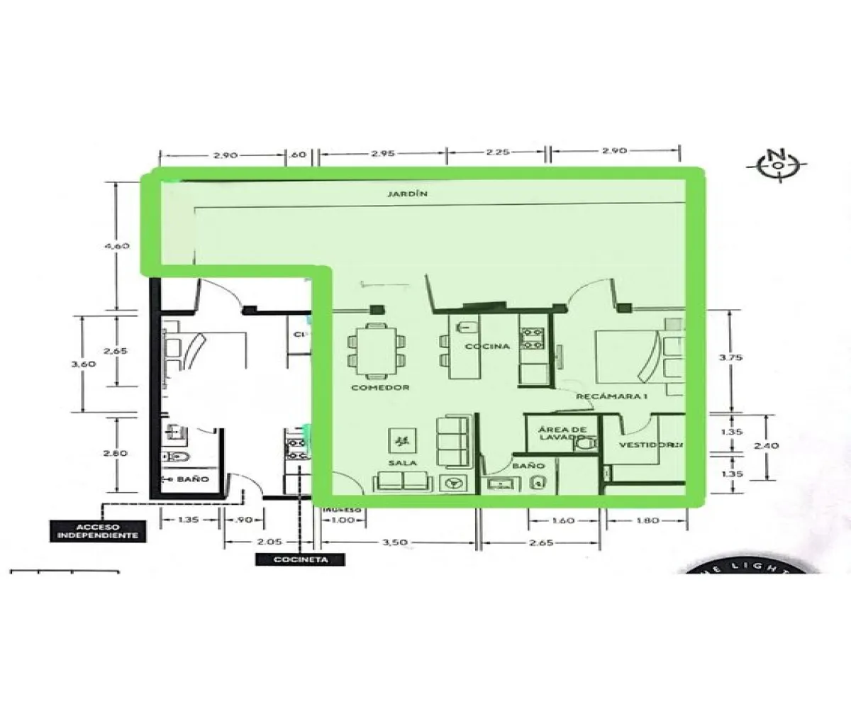 Departamento En Renta,Puerta del Valle,Anillo Periférico Norte Manuel Gómez Morín 800 110 A, Zapopan, Jalisco 45019, 1 Cuarto,1 Baño,Anillo Periférico Norte Manuel Gómez Morín,1,plbmCXn
