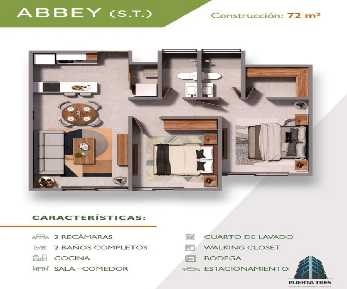 Departamento En Venta,Tlaquepaque,Avenida de los Bosques 1339, San Pedro Tlaquepaque, Jalisco 45610, 2 Habitaciones,2 Baños,Avenida de los Bosques,4,pBnta0z