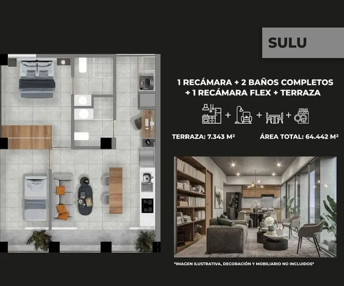 Departamento En Venta,Americana,Avenida Miguel Hidalgo y Costilla 1402 405, Guadalajara, Jalisco 44600, 1 Cuarto,2 Baños,Avenida Miguel Hidalgo y Costilla,1,pPrNKXx