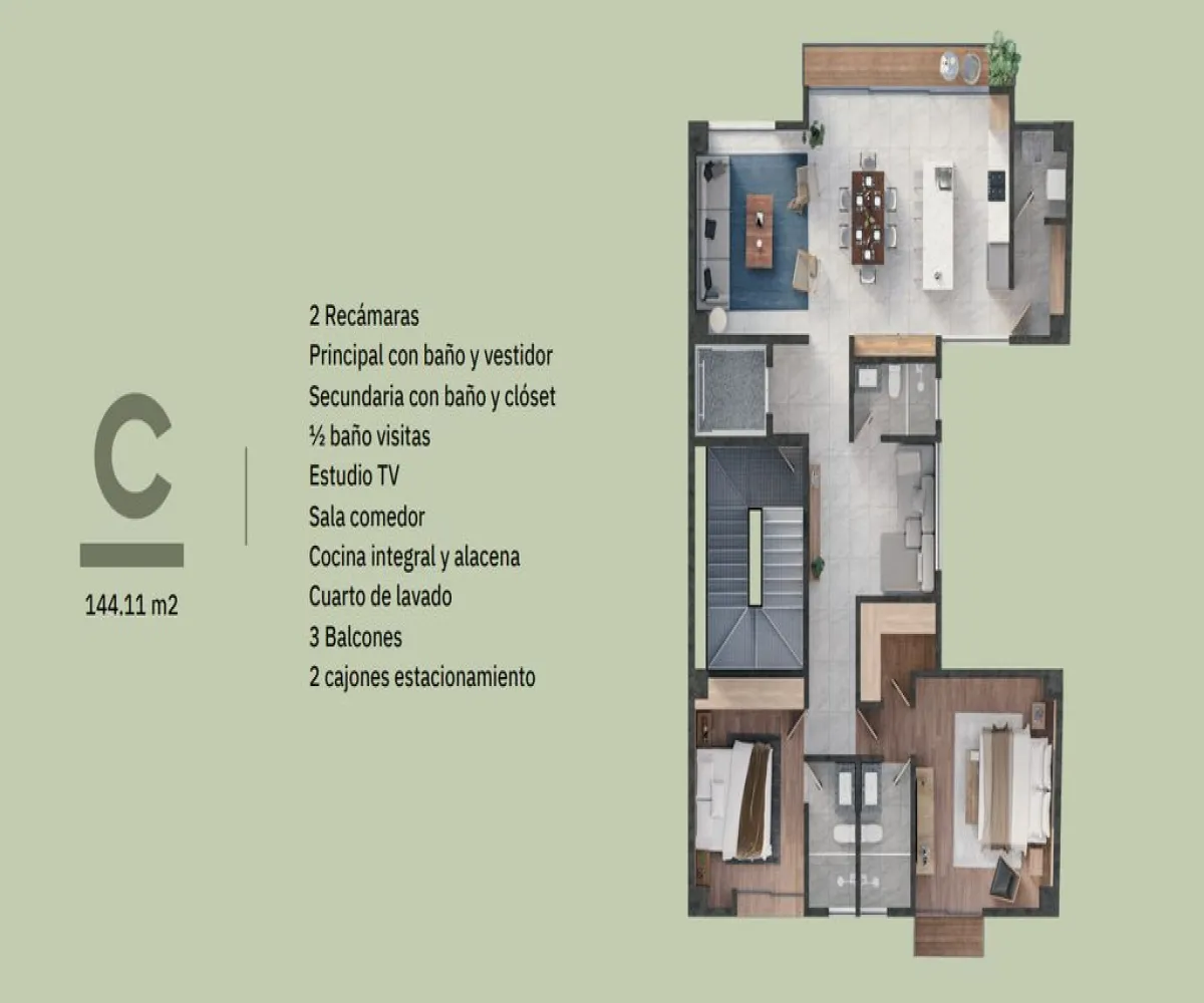 Departamento En Venta,Providencia Sección,Calle Colomos 2813, Guadalajara, Jalisco 44639, 2 Habitaciones,2 Baños,Calle Colomos,1,pIspan5