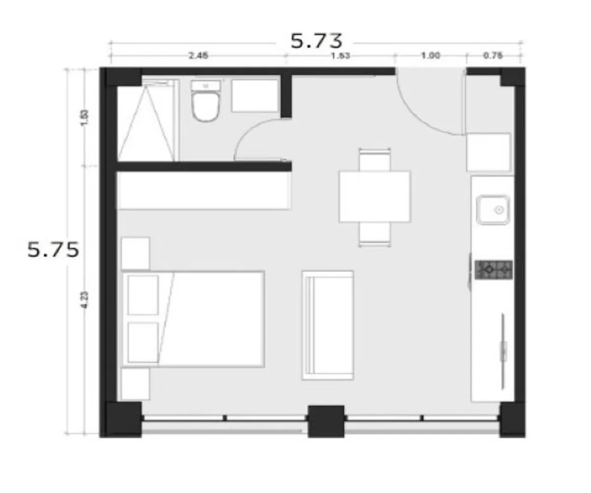 Departamento En PreVenta,Vallarta Norte,Avenida México 2849, Guadalajara, Jalisco 44690, 1 Cuarto,1 Baño,Avenida México,1,pijaXar