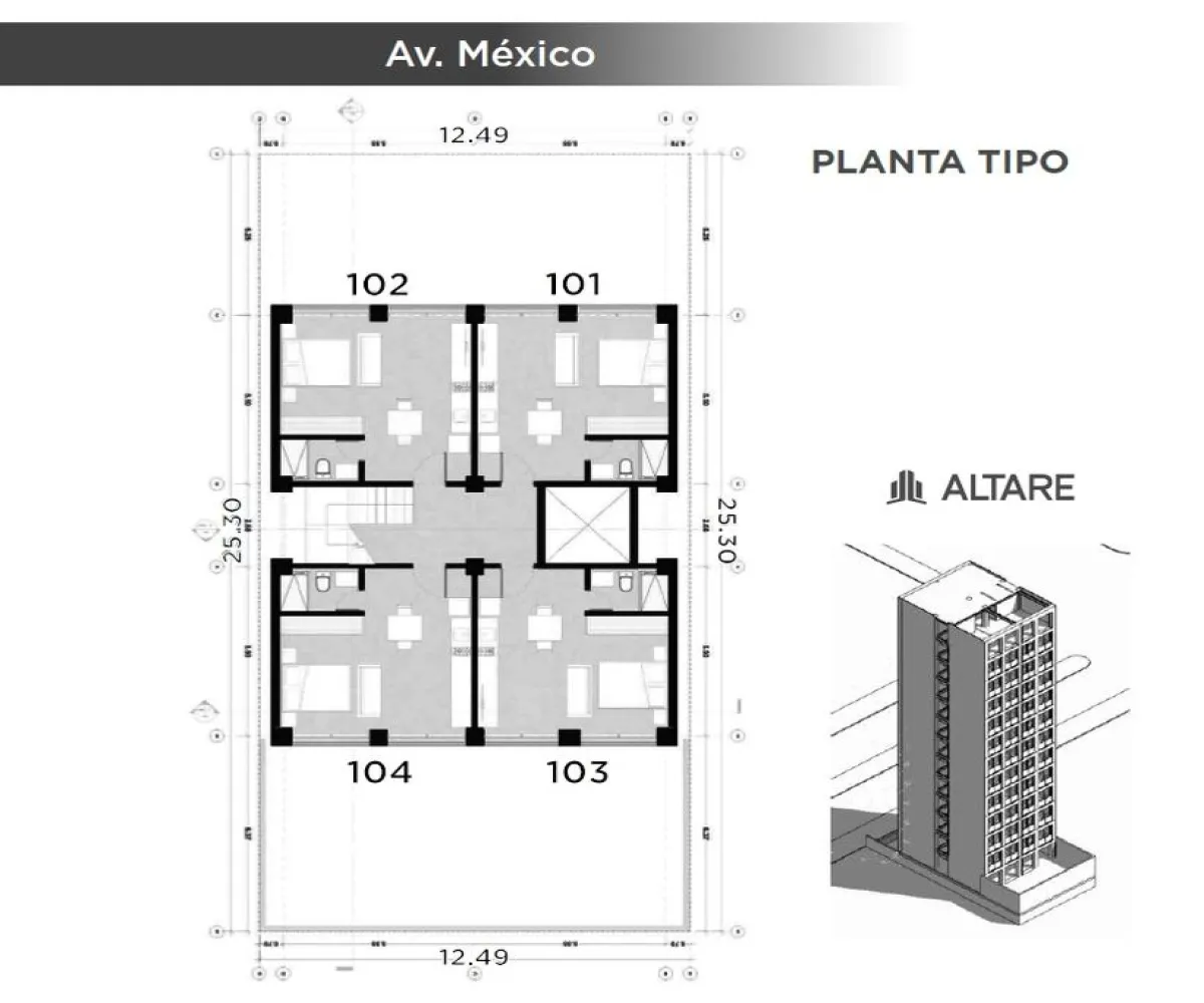Departamento En PreVenta,Vallarta Norte,Avenida México 2849, Guadalajara, Jalisco 44690, 1 Cuarto,1 Baño,Avenida México,1,pijaXar