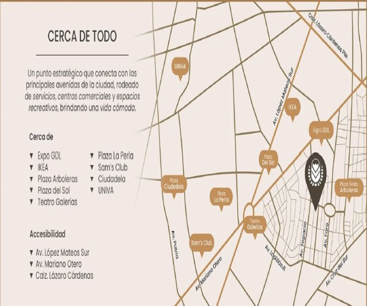Departamento En Venta,Bosques de La Victoria,Calle Península 2644, Guadalajara, Jalisco 44540, 2 Habitaciones,1 Baño,Calle Península,1,p23lqIT