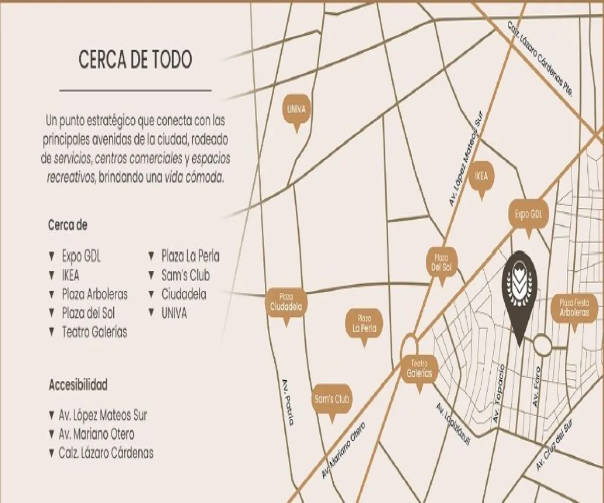 Departamento En Venta,Bosques de La Victoria,Calle Península 2644, Guadalajara, Jalisco 44540, 1 Cuarto,1 Baño,Calle Península,1,poDTuwp