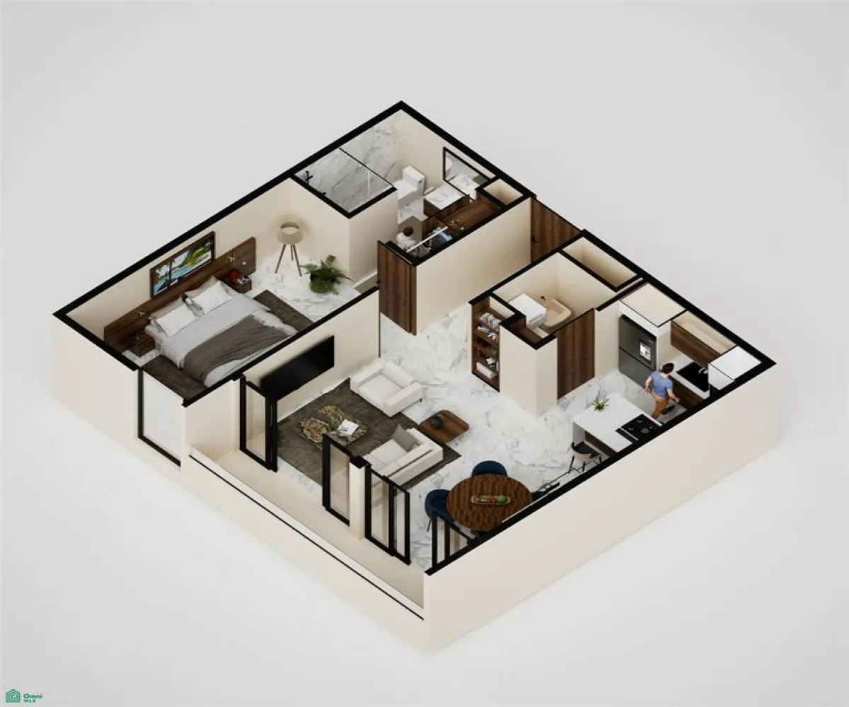 Departamento En Venta,Zona Hotelera Norte,Manantial S/N, Puerto Vallarta, Jalisco 48314, 1 Cuarto,1 Baño,Manantial,1,MX26006325M